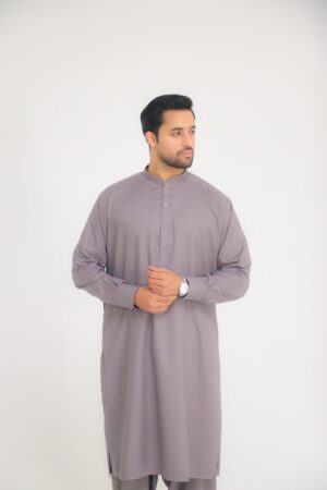 Grey Shalwar Kameez