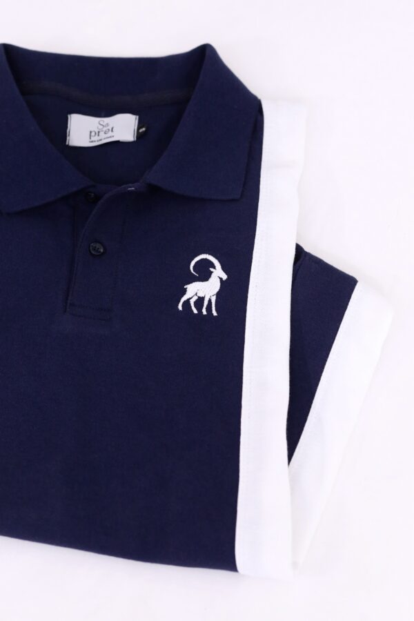 Striped polo shirt
