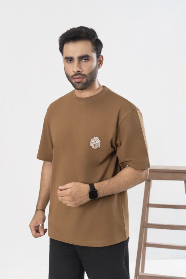Brown oversized T-shirt - Image 3