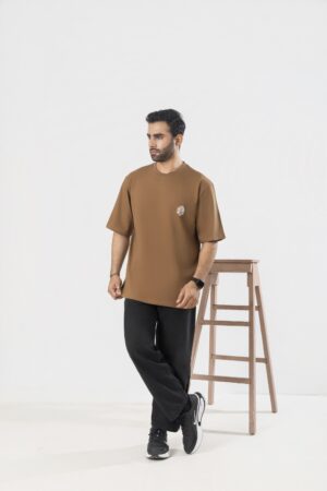 Brown oversized T-shirt