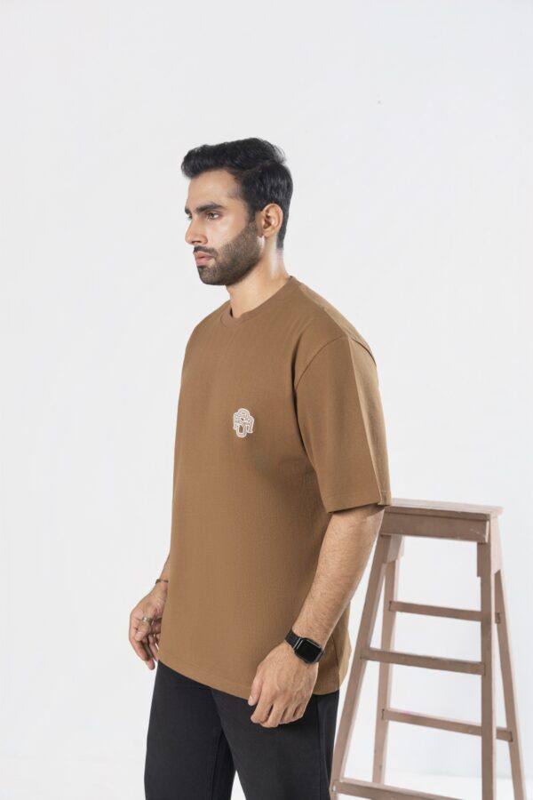Brown oversized T-shirt - Image 5