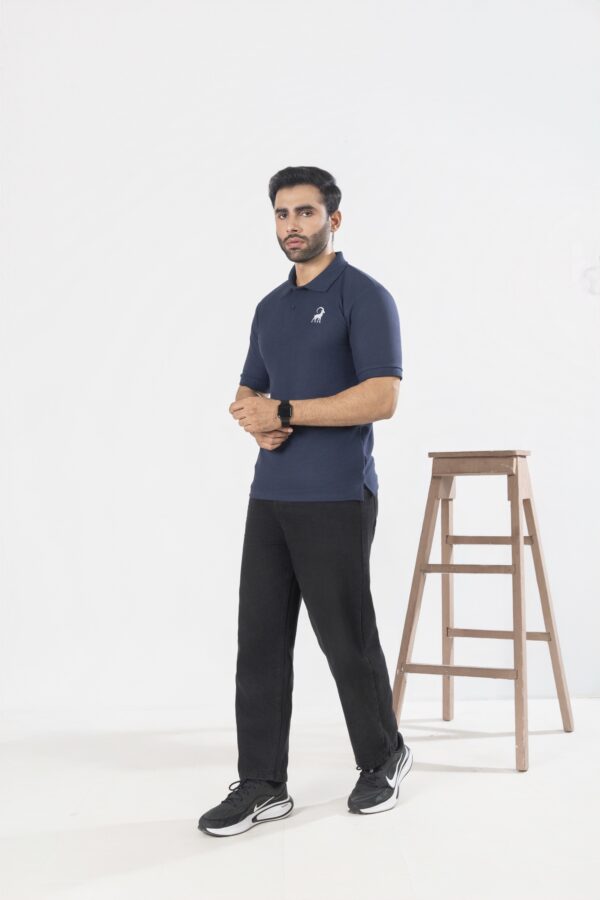Navy Blue polo shirt - Image 2