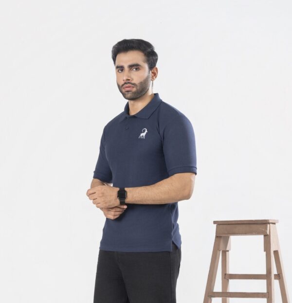 Navy Blue polo shirt - Image 2