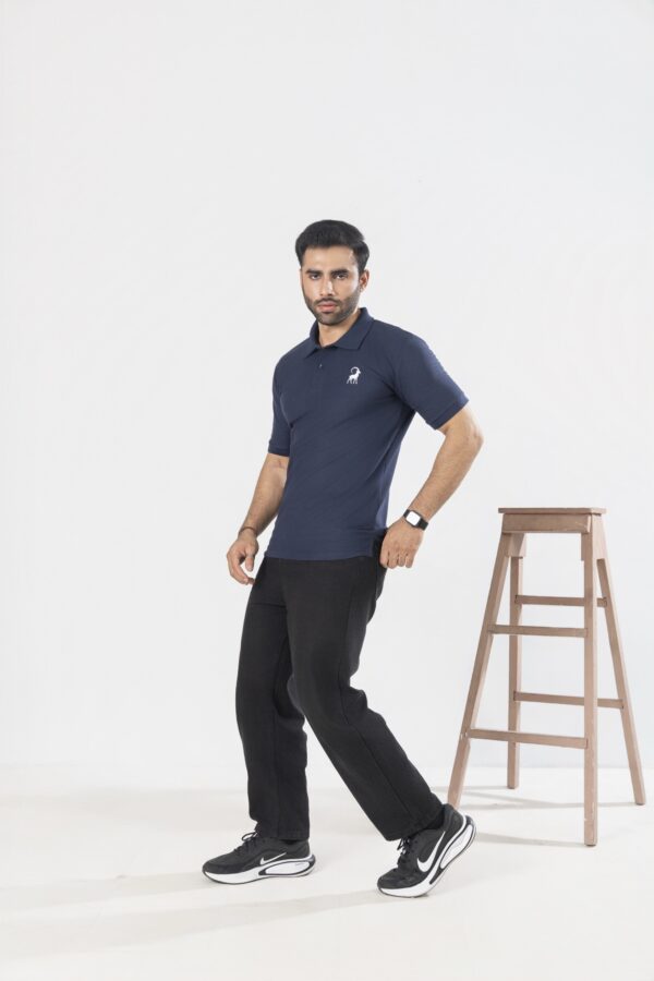 Navy Blue polo shirt - Image 4