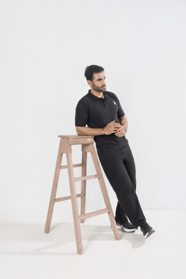 Black polo shirt - Image 5