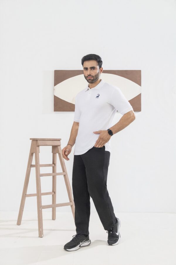White polo shirt