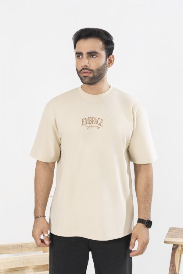 Cream Oversized T-shirt - Image 5