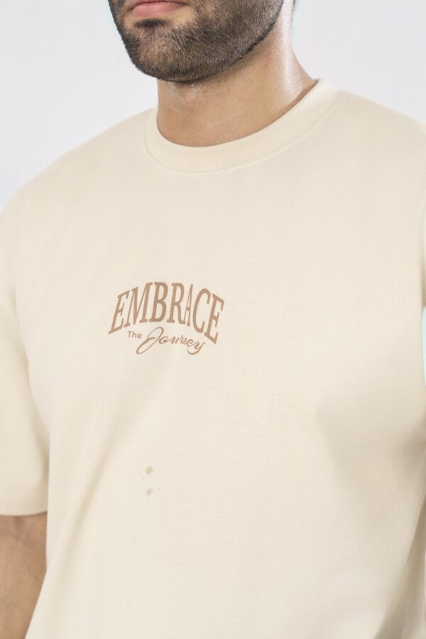 Cream Oversized T-shirt - Image 3