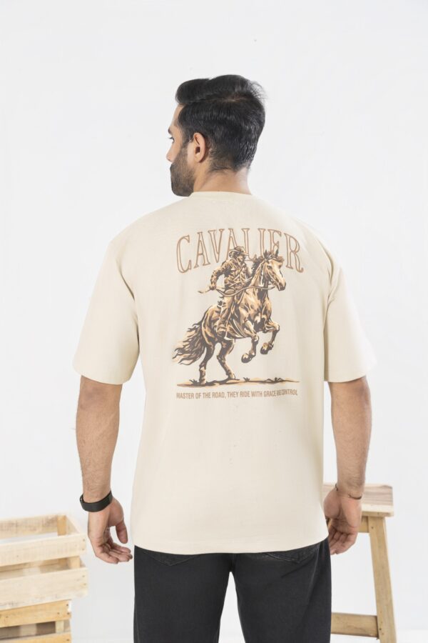 Cream Oversized T-shirt - Image 2