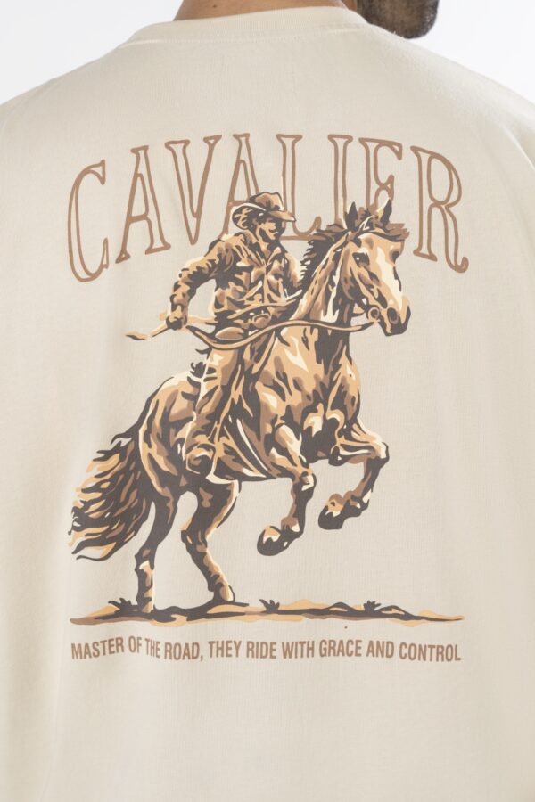 Cream Oversized T-shirt - Image 4