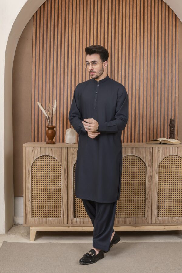 Navy blue shalwar kameez
