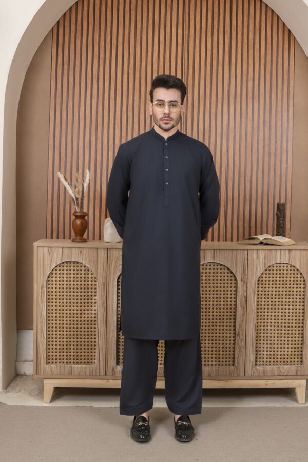 Navy blue shalwar kameez - Image 3